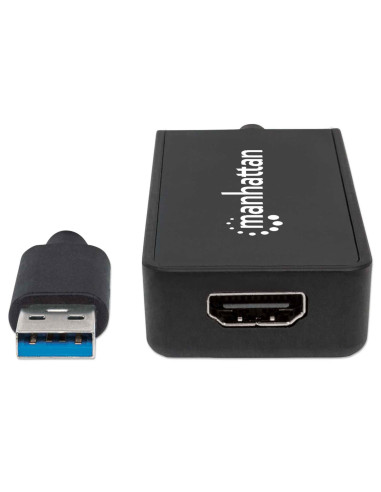 Manhattan 152259 Zewnętrzna Karta Graficzna Usb Czarny