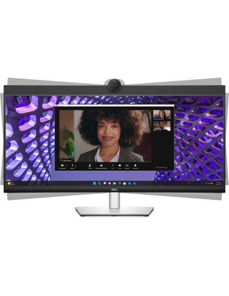 Dell P Series P3424Web Monitor Komputerowy 86,7 Cm (34.1") 3440 X 1440 Px 4K Ultra Hd Lcd Czarny