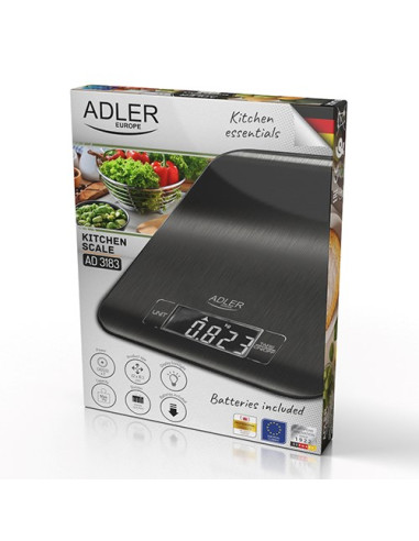 Waga Kuchenna Adler Ad 3183B Czarna