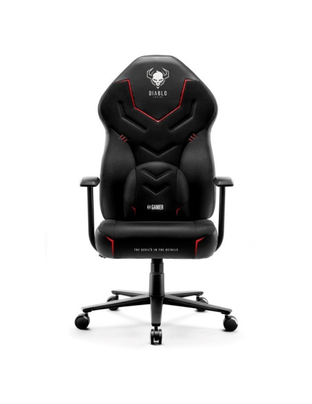 Fotel Gamingowy Diablo X-Gamer Fotel Czarno-Czarny