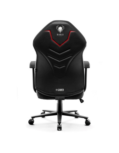 Fotel Gamingowy Diablo X-Gamer Fotel Czarno-Czarny