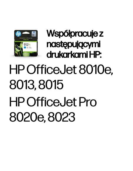 Hp 912Xl Oryginalny Wysokowydajny Wkład Atramentowy Błękitny