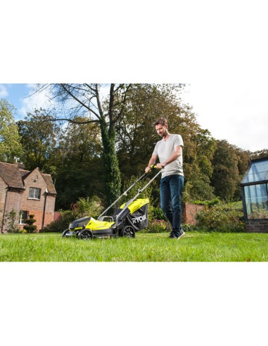 Ryobi Olm1833B Kosiarka Kosiarka Do Trawnika Typu Push Bateria Czarny, Zielony