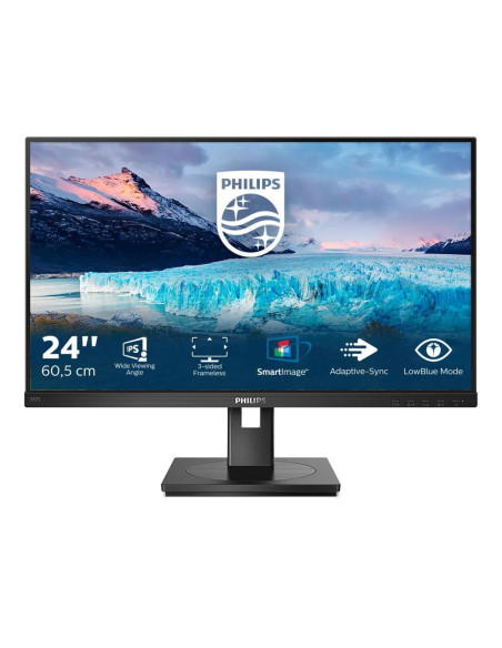 Philips S Line 242S1Ae/00 Led Display 60,5 Cm (23.8") 1920 X 1080 Px Full Hd Czarny