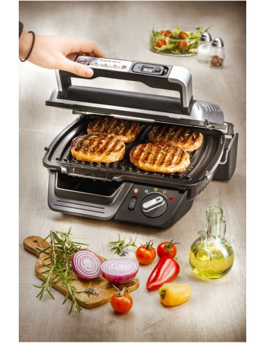 Grill Tefal Gc451B12 (Tradycyjny Z Rusztem  2000W  Kolor Srebrny)