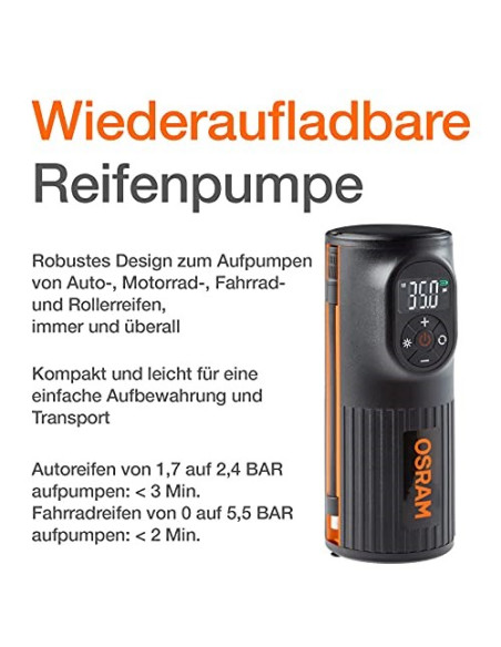 Kompresor Do Pompowania Opon Osram Tyre Inflate 2000