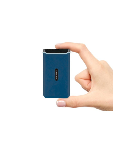 Transcend Esd370C 1 Tb Usb Type-C 3.2 Gen 2 (3.1 Gen 2) Czarny, Niebieski