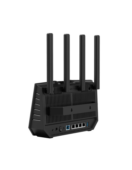 Asus Rt-Be92U Router Bezprzewodowy 10 Gigabit Ethernet Trójpasmowy (2,4 Ghz / 5 Ghz / 6 Ghz) Czarny