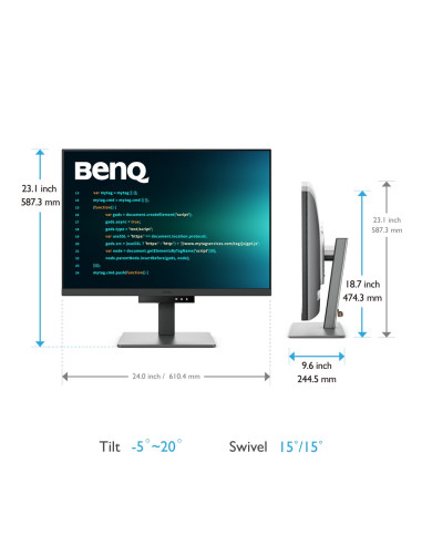 Benq Rd280U Monitor Komputerowy 71,6 Cm (28.2") 3840 X 2560 Px 4K Ultra Hd Czarny