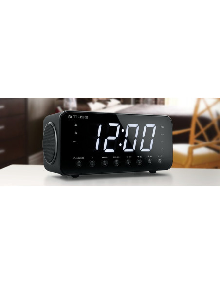 Muse M-192 Cr Zegar Cyfrowy Czarny