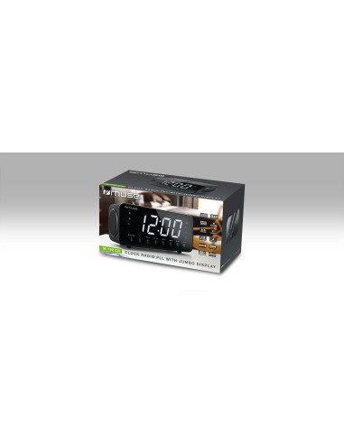 Muse M-192 Cr Zegar Cyfrowy Czarny