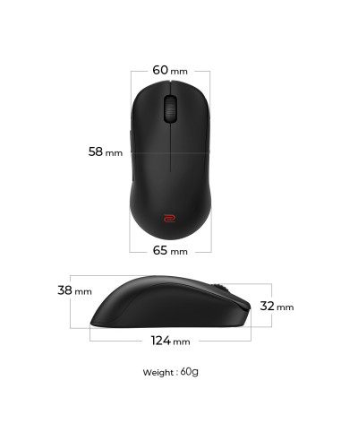 Zowie U2 Myszka Gaming Oburęczny Rf Wireless Optyczny 3200 Dpi