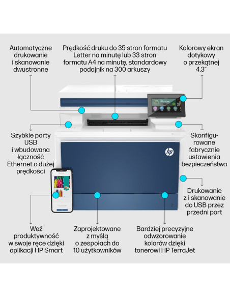 Urządzenie Wielofunk. Hp Color Lj Pro Mfp 4302Fdw