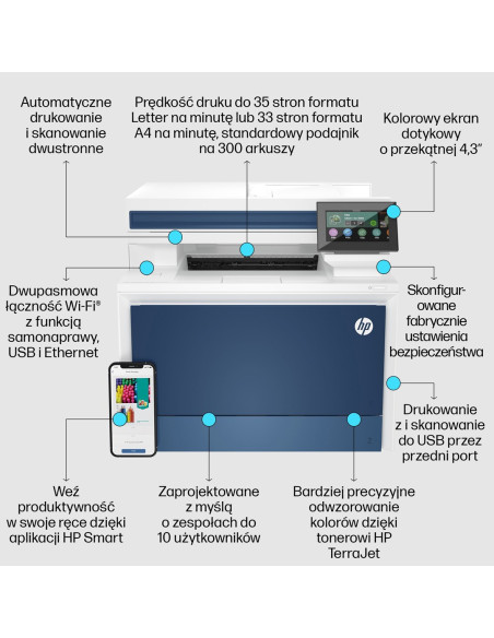 Urządzenie Wielofunk. Hp Color Lj Pro Mfp 4302Fdw