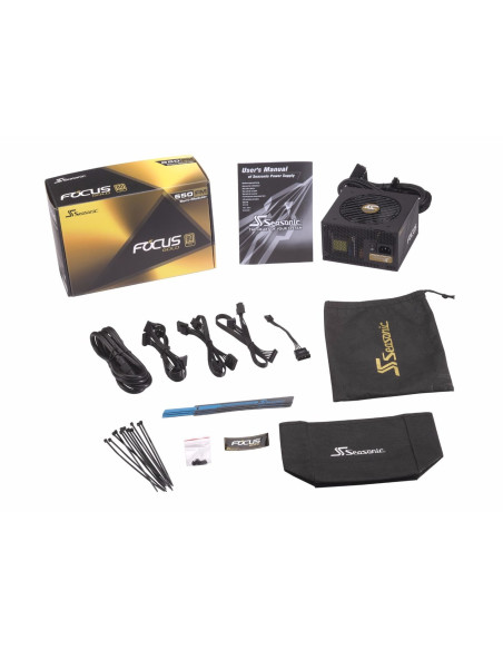 Seasonic Focus Gold 650 Moduł Zasilaczy 650 W 20+4 Pin Atx Atx Czarny