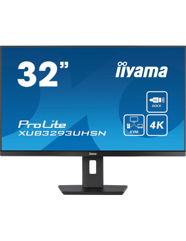 Iiyama Prolite Xub3293Uhsn-B5 Monitor Komputerowy 80 Cm (31.5") 3840 X 2160 Px 4K Ultra Hd Lcd Czarny