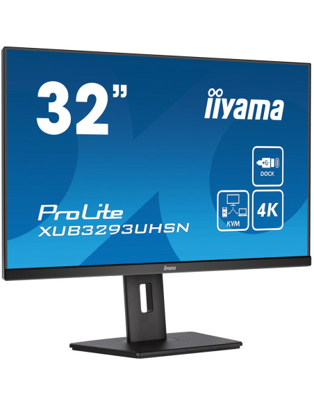 Iiyama Prolite Xub3293Uhsn-B5 Monitor Komputerowy 80 Cm (31.5") 3840 X 2160 Px 4K Ultra Hd Lcd Czarny