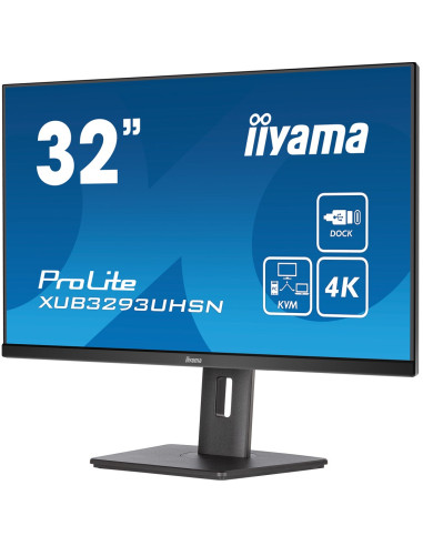 Iiyama Prolite Xub3293Uhsn-B5 Monitor Komputerowy 80 Cm (31.5") 3840 X 2160 Px 4K Ultra Hd Lcd Czarny
