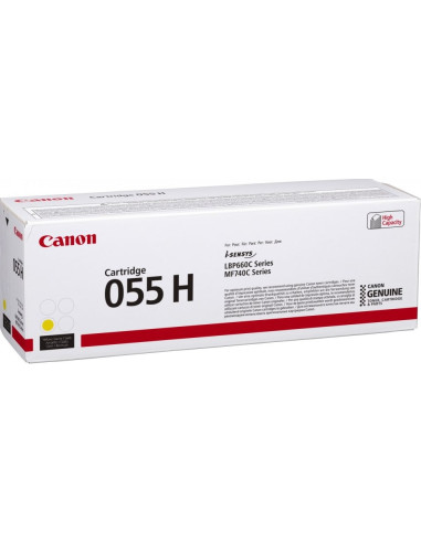 Canon 055H Kaseta Z Tonerem 1 Szt. Oryginalny Żółty