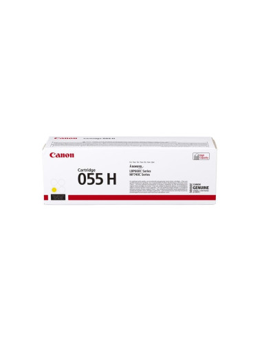 Canon 055H Kaseta Z Tonerem 1 Szt. Oryginalny Żółty