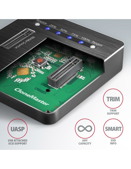 Axagon Adsa-M2C Stacja Dokująca Do Dysków Twardych Usb 3.2 Gen 2 (3.1 Gen 2) Type-C