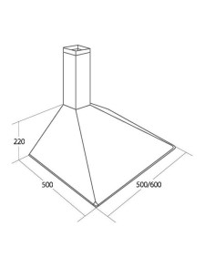 Okap Kominowy Akpo Wk-5 Soft 50 Biały (500Mm  Kolor Biały) 2