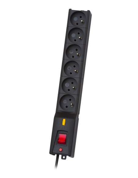 Listwa Zasilająca Lestar Lx 610 G-A K.:cz 1,5M (6 X Ute  10 A  1,5M  Kolor Czarny)