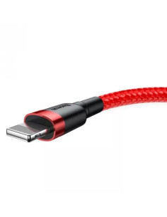 Baseus Kabel Lightning Usb Cafule1,5A 2M Czerwony