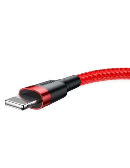 Baseus Kabel Lightning Usb Cafule1,5A 2M Czerwony