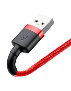 Baseus Kabel Lightning Usb Cafule1,5A 2M Czerwony 2