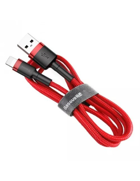 Baseus Kabel Lightning Usb Cafule1,5A 2M Czerwony