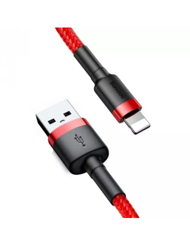 Baseus Kabel Lightning Usb Cafule1,5A 2M Czerwony