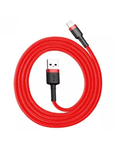 Baseus Kabel Lightning Usb Cafule1,5A 2M Czerwony
