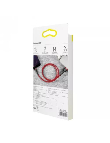 Baseus Kabel Lightning Usb Cafule1,5A 2M Czerwony