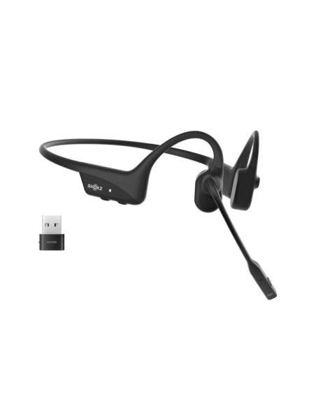 Słuchawki Bezprzewodowe Kostne Shokz Opencomm2 Usb-C + Adapter Usb-C Czarne