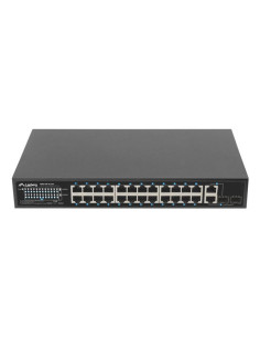 Switch Lanberg Rsfe-24P-2C-250 24X 100Mb Poe+/2X Combo Rack 19" Gigabit Ethernet 250W 2