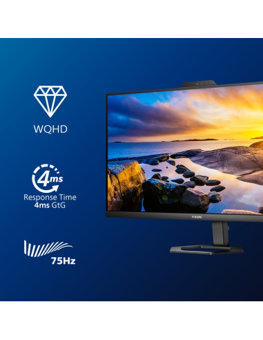 Philips 5000 Series 27E1N5600He/00 Monitor Komputerowy 68,6 Cm (27") 2560 X 1440 Px Quad Hd Lcd Czarny