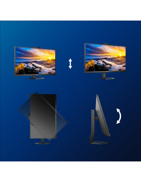 Philips 5000 Series 27E1N5600He/00 Monitor Komputerowy 68,6 Cm (27") 2560 X 1440 Px Quad Hd Lcd Czarny