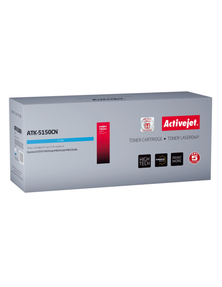 Activejet Atk-5150Cn Toner (Zamiennik Kyocera Tk-5150C  Supreme  10000 Stron  Niebieski)