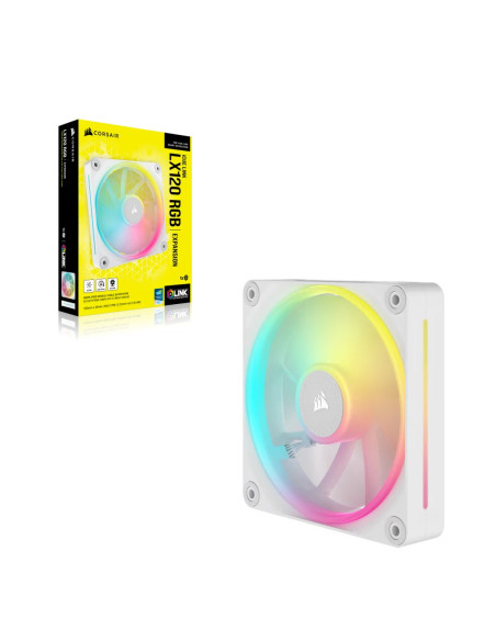 Corsair Icue Link Lx120 Rgb Obudowa Komputera Wentylator 12 Cm Biały 1 Szt.
