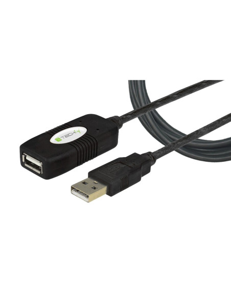 Techly Iusb-Rep10Ty Kabel Usb Usb 2.0 10 M Usb A Czarny