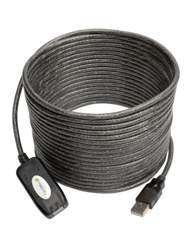 Techly Iusb-Rep10Ty Kabel Usb Usb 2.0 10 M Usb A Czarny