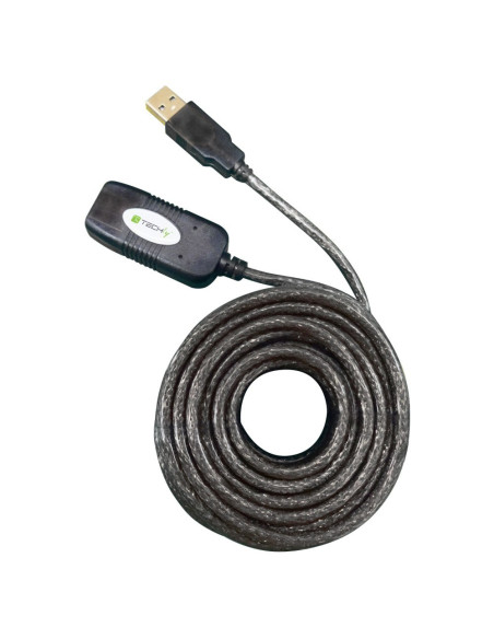 Techly Iusb-Rep10Ty Kabel Usb Usb 2.0 10 M Usb A Czarny