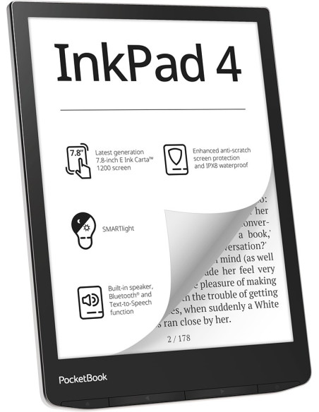 Ebook Pocketbook Inkpad 4 743 7,8" 32Gb Wi-Fi Stardust Silver