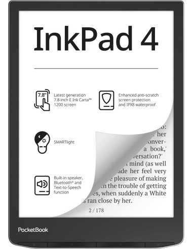 Ebook Pocketbook Inkpad 4 743 7,8" 32Gb Wi-Fi Stardust Silver