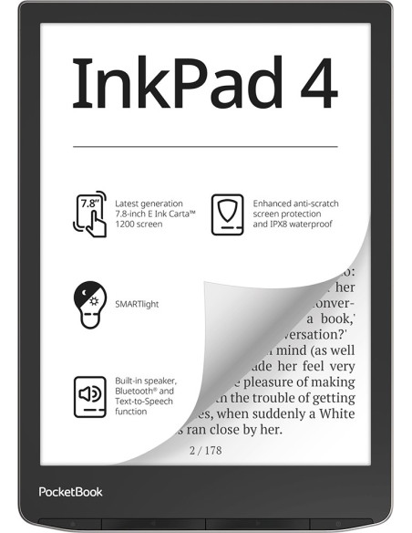 Ebook Pocketbook Inkpad 4 743 7,8" 32Gb Wi-Fi Stardust Silver