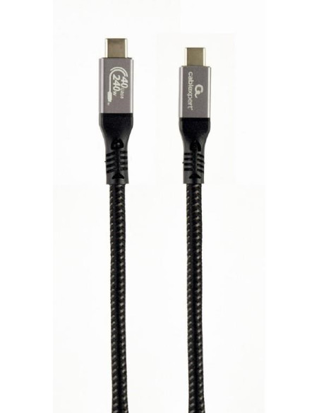 Gembird Ccbp-Usb4-Cmcm240-1.5M Kabel Usb 4 Typu C Power Delivery (Pd) Do Ładowania I Transmisji Danych, 40 Gb/S, 240 W, 1.5M