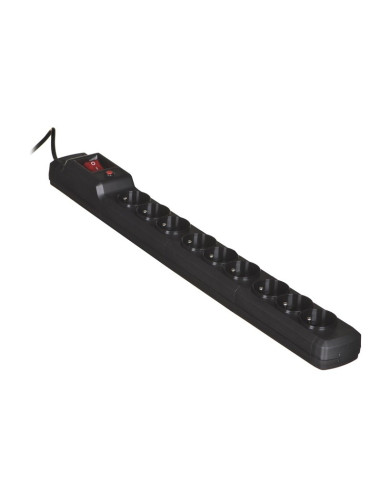 Listwa Przeciwprzepięciowa Activejet Combo 9Gn/3M/Cz (10A  2300W) 3M  Kolor Czarny