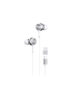 Maxell Xc1 Słuchawki Przewodowe Usb-C Connector Białe