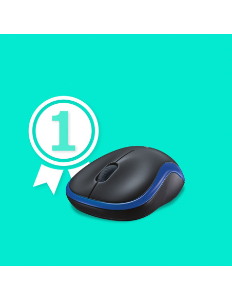 Mysz Bezprzewodowa Logitech M185 910-002236 (Optyczna  1000 Dpi  Kolor Niebieski)